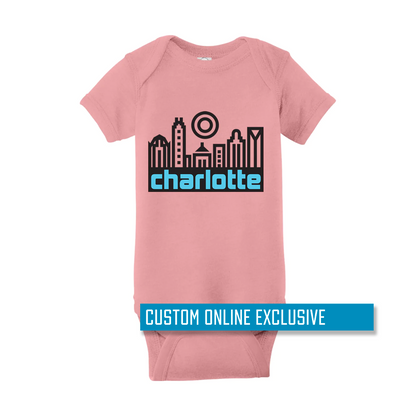 *Custom Online Exclusive* Glory Days Apparel - Charlotte Skyline Onesie