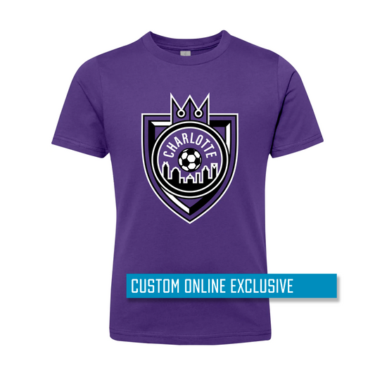 *Custom Online Exclusive* Glory Days Apparel - Charlotte Soccer Youth T-shirt