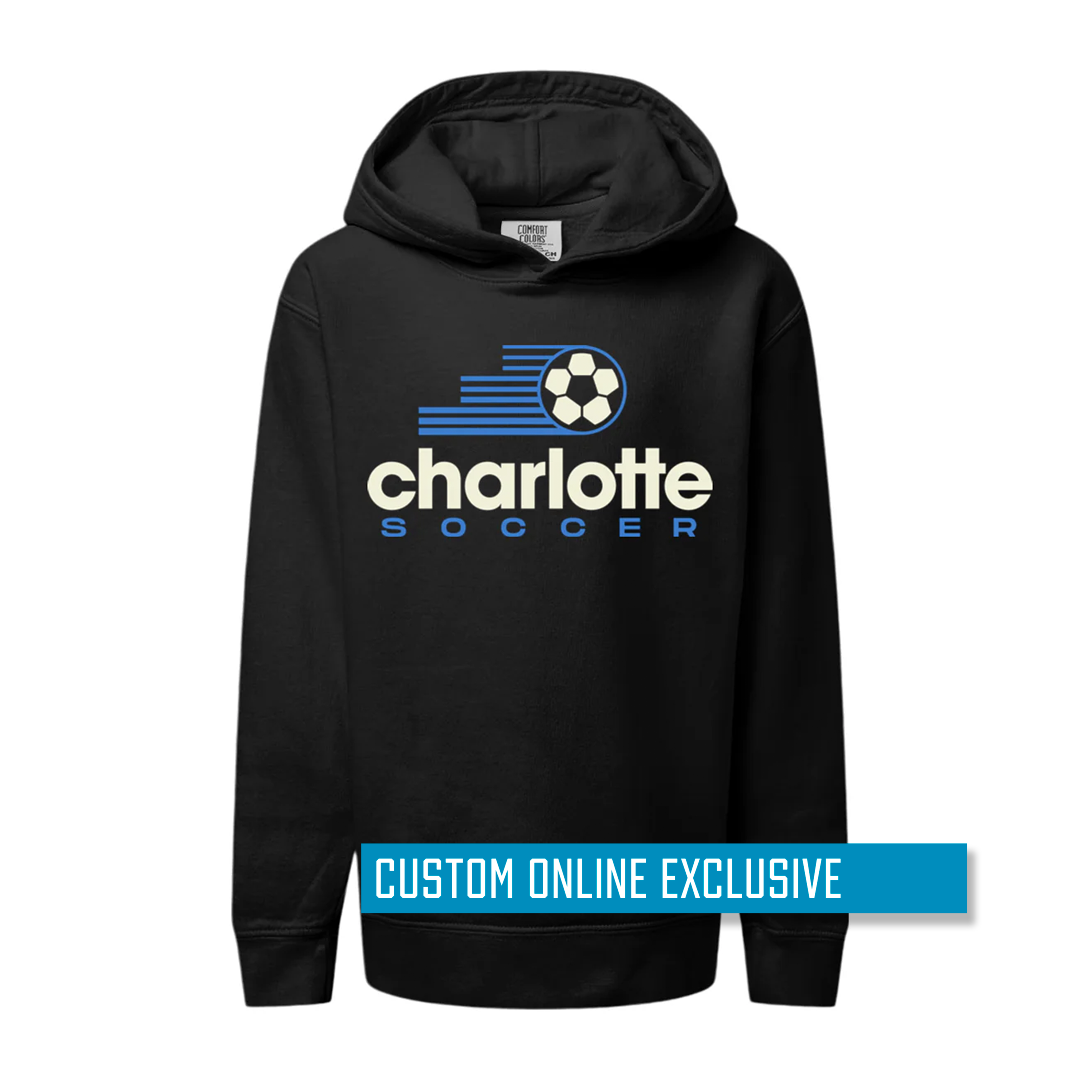 Charlotte soccer youth hoodie