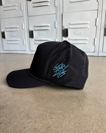Glory Days Apparel - Golf Cat Black Rope Hat