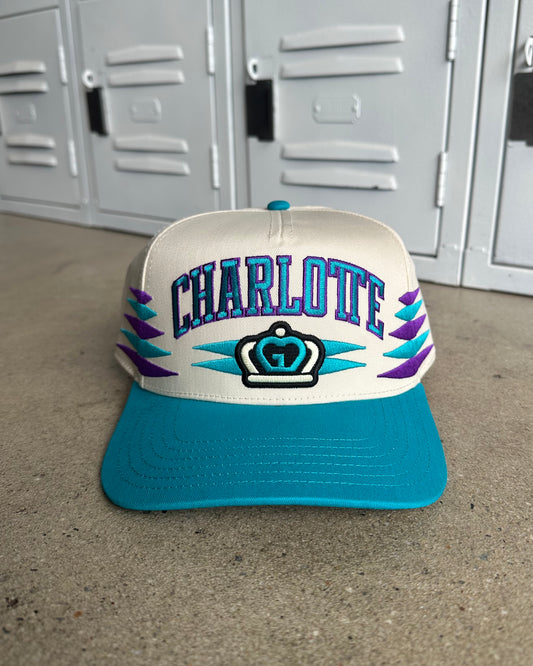 Glory Days Apparel - Teal/Purple Charlotte Gem Hat
