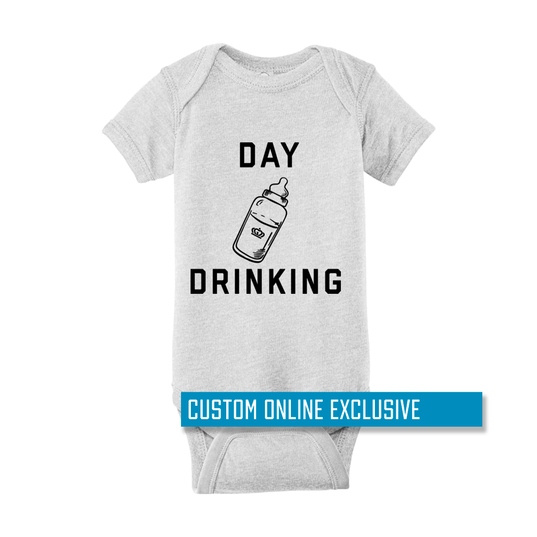 *Custom Online Exclusive* Glory Days Apparel - Day Drinking Onesie
