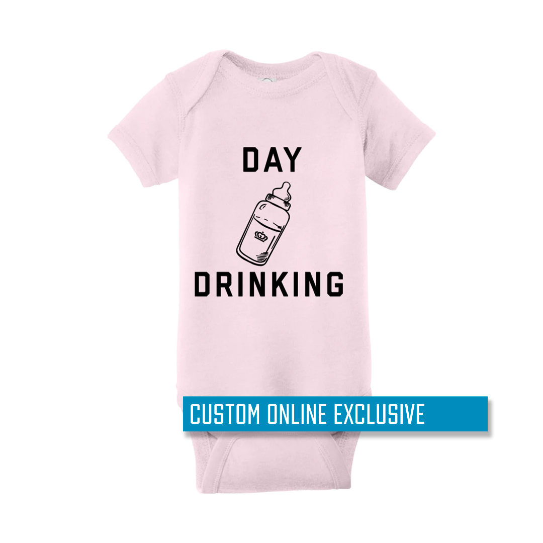 *Custom Online Exclusive* Glory Days Apparel - Day Drinking Onesie