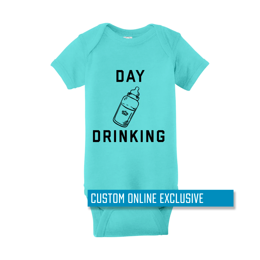 *Custom Online Exclusive* Glory Days Apparel - Day Drinking Onesie