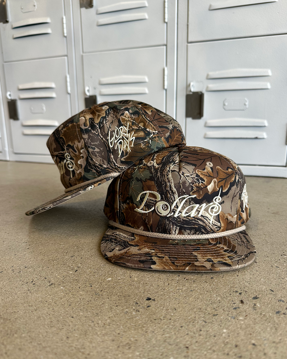 Glory Days Apparel - Dollar$ Real Tree Camo Rope Hat