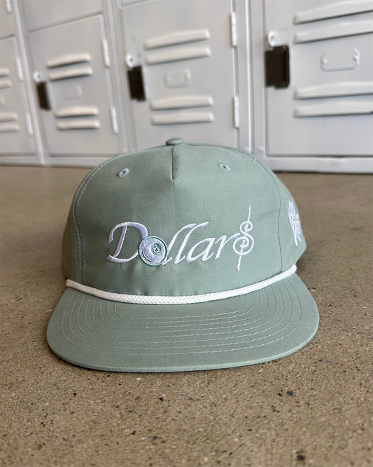 Glory Days Apparel - Dollar$ Dusty Blue/White Rope Hat