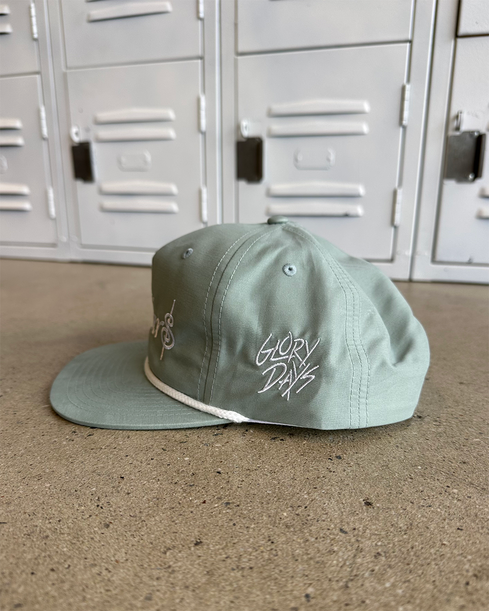 Glory Days Apparel - Dollar$ Dusty Blue/White Rope Hat