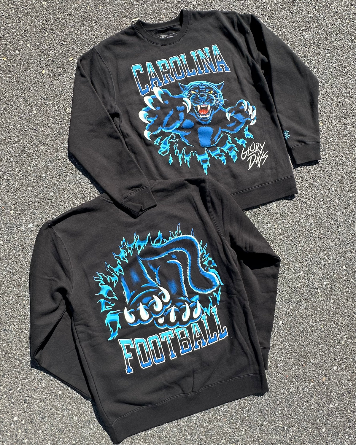 Glory Days Apparel - Football Bustin' Through Sweatshirt