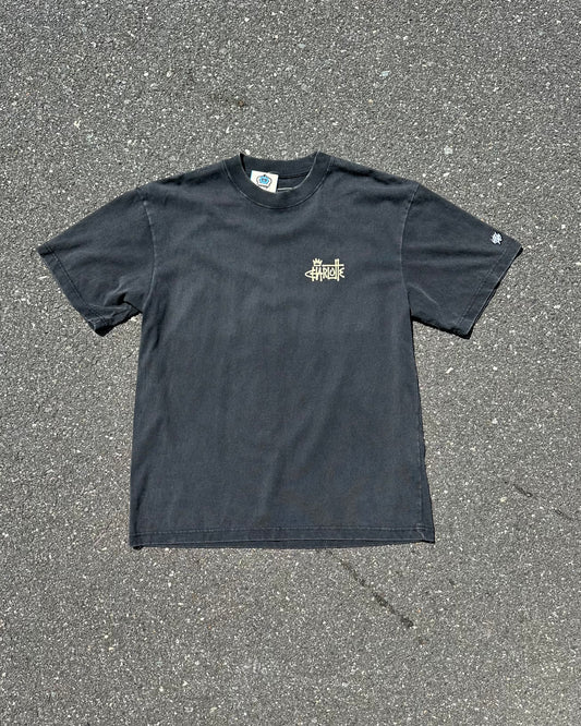 Glory Days Apparel - Vintage Black Graffiti Charlotte Oversized T-Shirt
