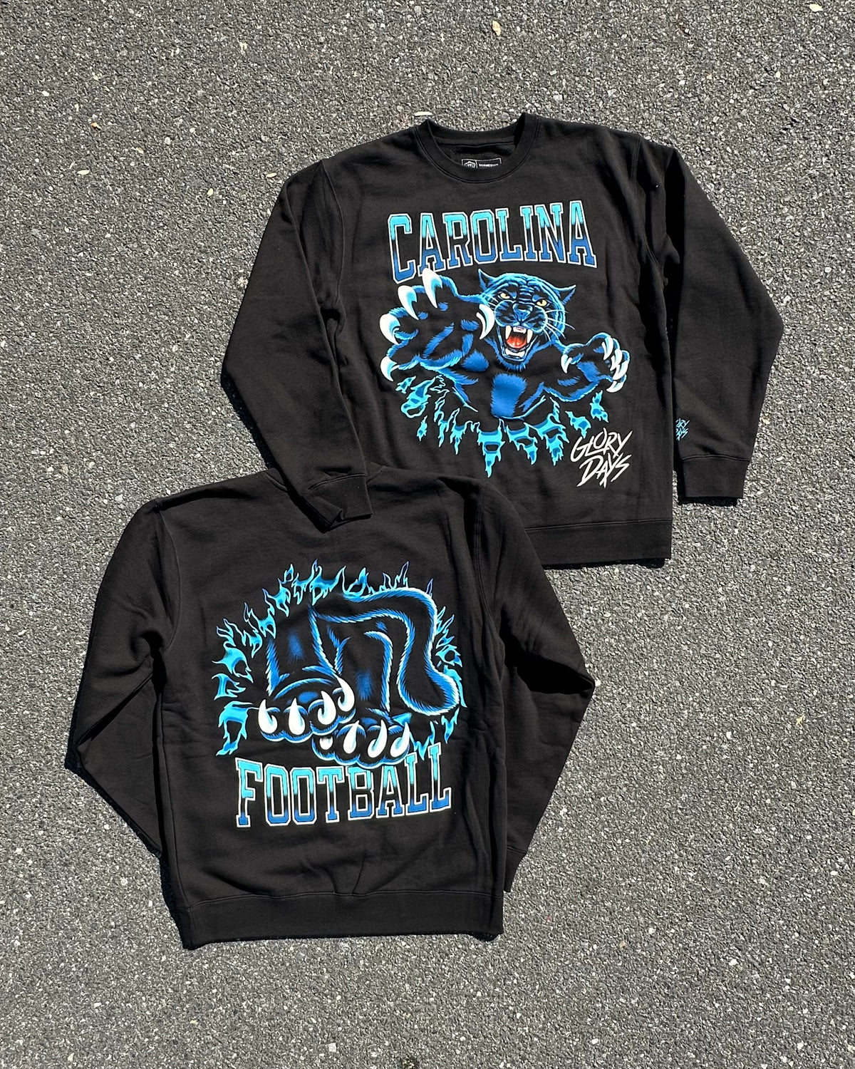 Glory Days Apparel - Football Bustin' Through Sweatshirt