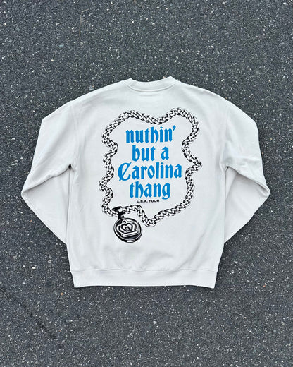 Glory Days Apparel - Off White Nuthin' But A Carolina Thang Relaxed Fit Sweatshirt