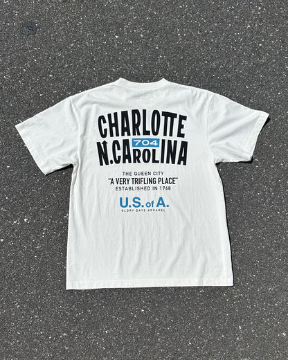 Glory Days Apparel - Off White A Very Trifling Place Oversized T-Shirt