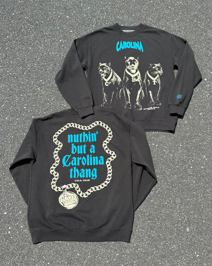 Glory Days Apparel - Vintage Black Nuthin' But A Carolina Thang Relaxed Fit Sweatshirt