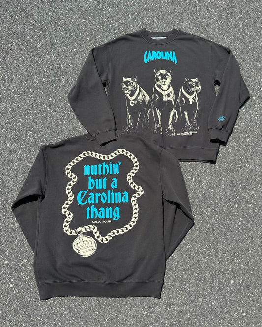 Glory Days Apparel - Vintage Black Nuthin' But A Carolina Thang Relaxed Fit Sweatshirt