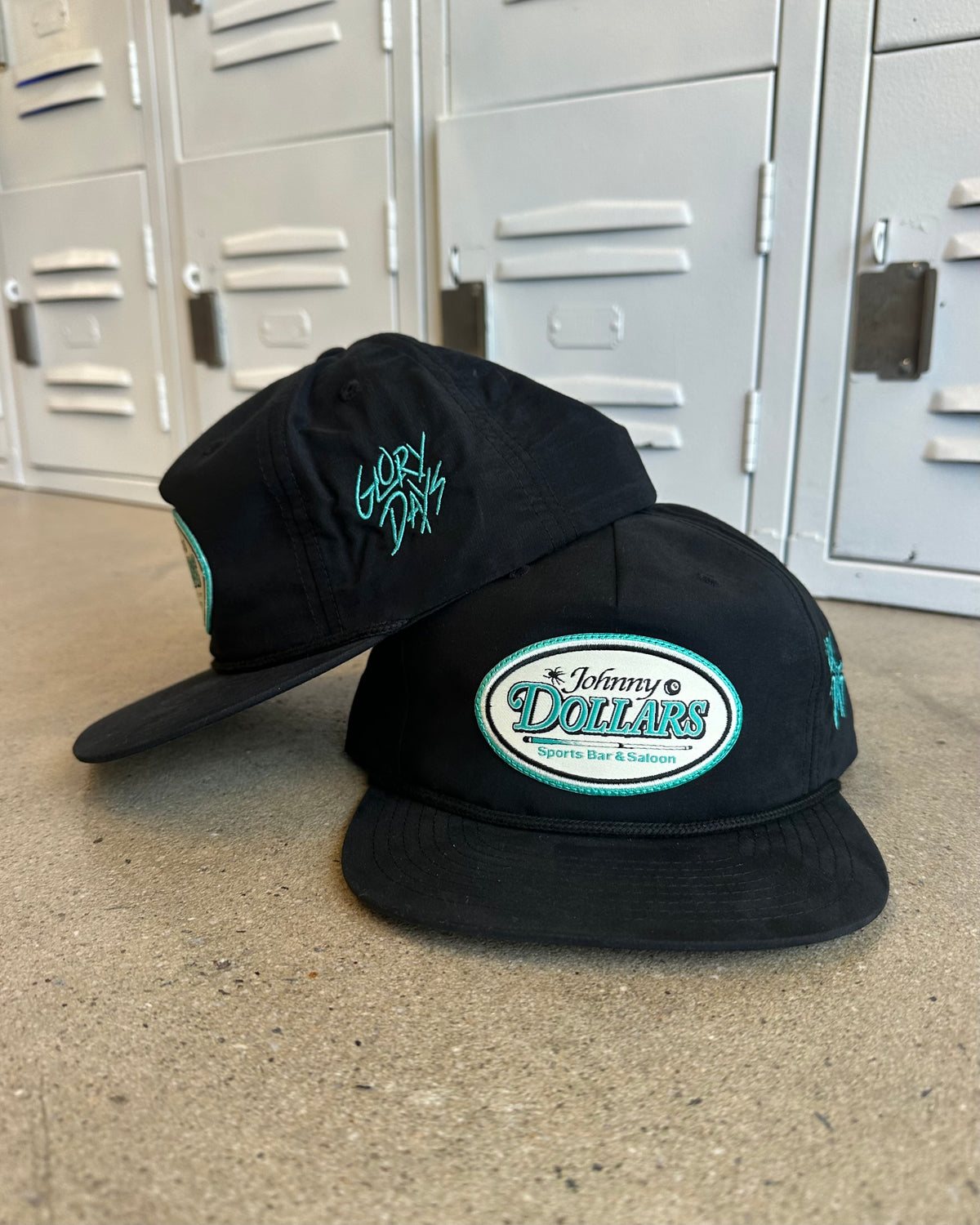 Glory Days Apparel - Johnny Dollars Patch Black/Black Rope Hat
