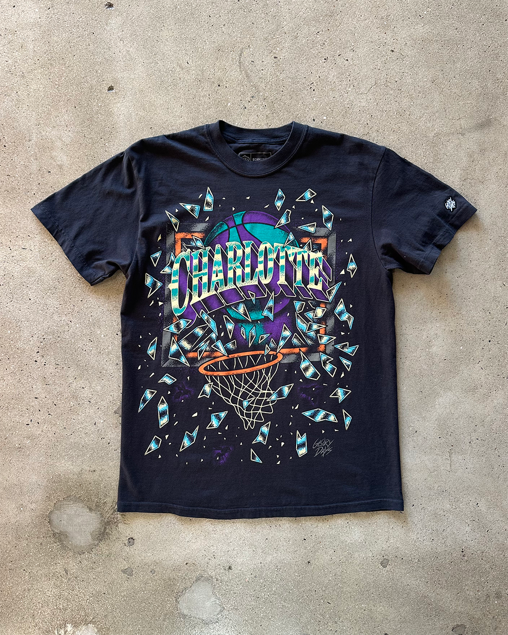 Glory Days Apparel - Charlotte Shattered Backboard T-Shirt