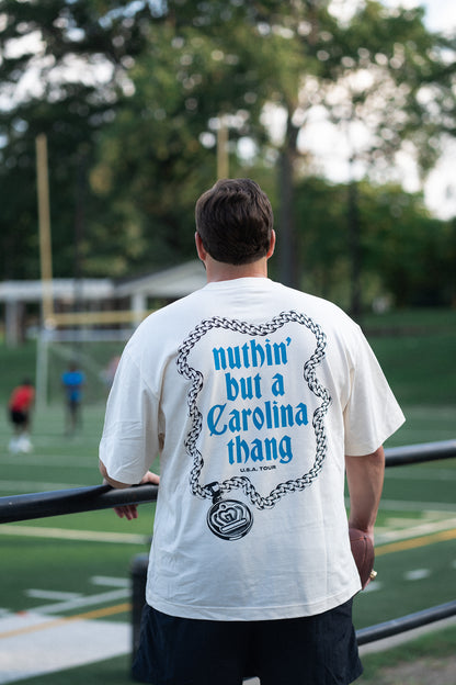 Glory Days Apparel - Off White Nuthin' But A Carolina Thang Oversized Boxy T-Shirt