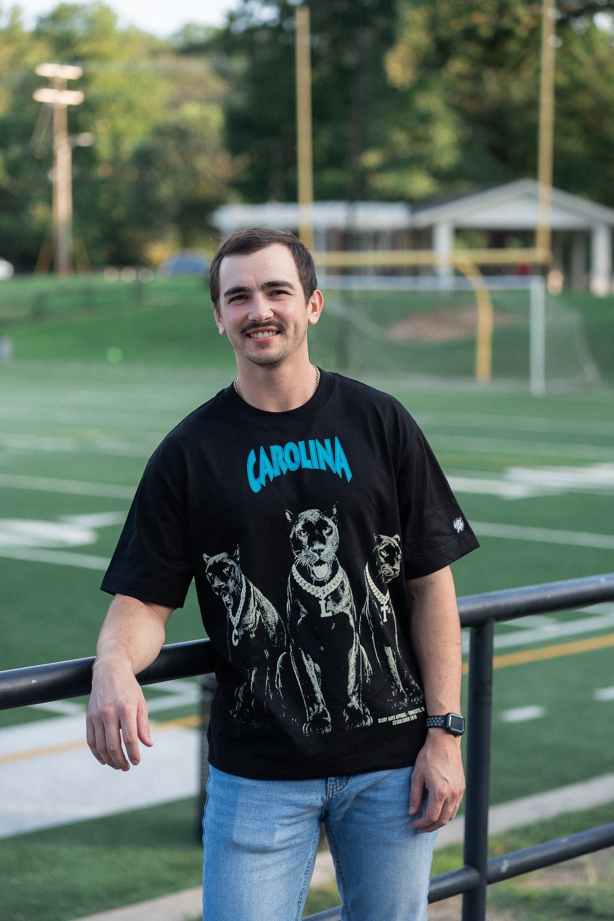 Glory Days Apparel - Black Nuthin' But A Carolina Thang Oversized T-Shirt