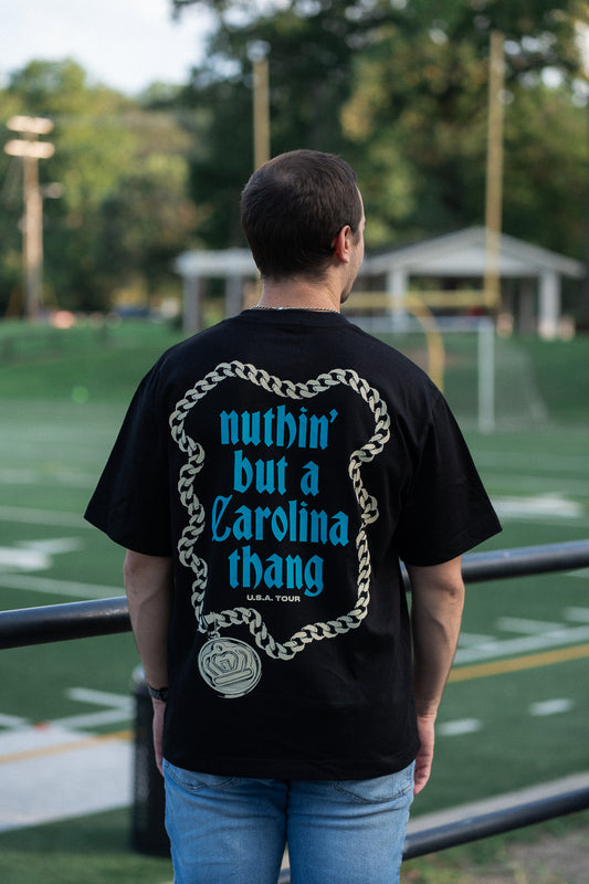 Glory Days Apparel - Black Nuthin' But A Carolina Thang Oversized T-Shirt