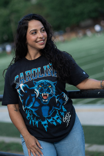 Glory Days Apparel - Football Bustin' Through T-Shirt