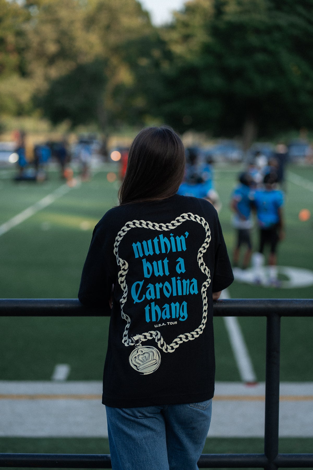 Glory Days Apparel - Black Nuthin' But A Carolina Thang Oversized T-Shirt