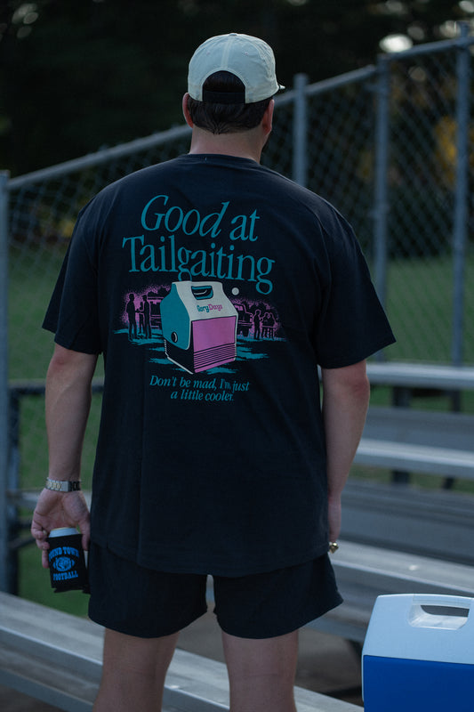 Glory Days Apparel - Good At Tailgating Black T-Shirt
