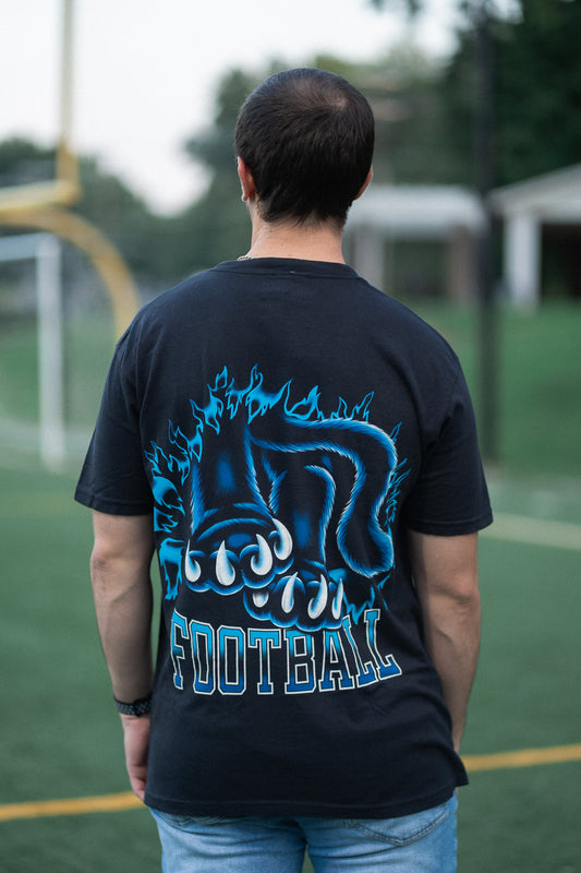 Glory Days Apparel - Football Bustin' Through T-Shirt