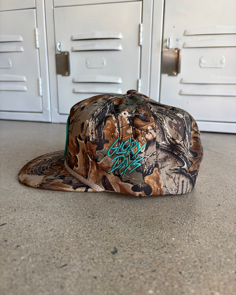 Glory Days Apparel - Glory Lasts Forever Real Tree Camo Rope Hat