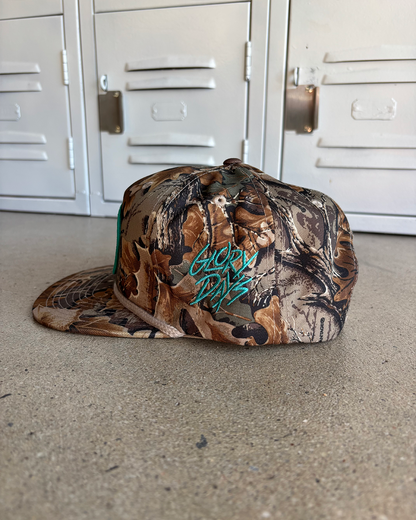 Glory Days Apparel - Glory Lasts Forever Real Tree Camo Rope Hat