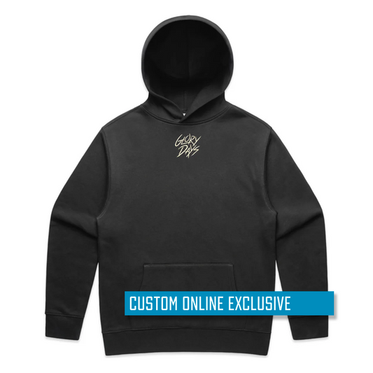 *Custom Online Exclusive* Glory Days Apparel - Glory Days Faded Black Heavy Hoodie