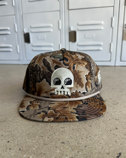 Glory Days Apparel - Golf Skull Real Tree Camo Rope Hat