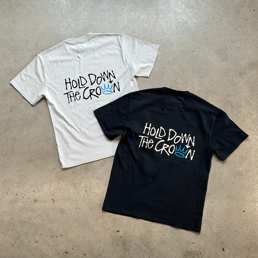 Glory Days Apparel - Hold Down The Crown Heavy Tee (Off White)