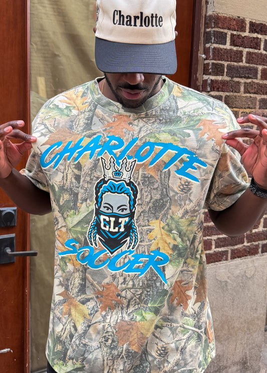 *LIMITED EDITION* Glory Days Apparel -  Classic Misfit Queen Faded Camo T-Shirt