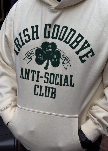 Glory Days Apparel - Irish Goodbye Ivory Relaxed Fit Hoodie