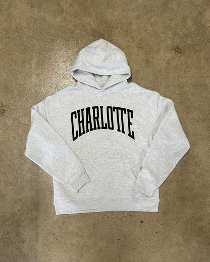 Glory Days Apparel - White Heather Charlotte Big Block Hoodie