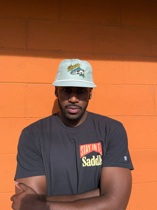 Glory Days Apparel - Beers Fish Dusty Blue Rope Hat