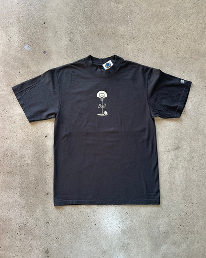 Glory Days Apparel - I Know Ball Black Oversized  T-Shirt