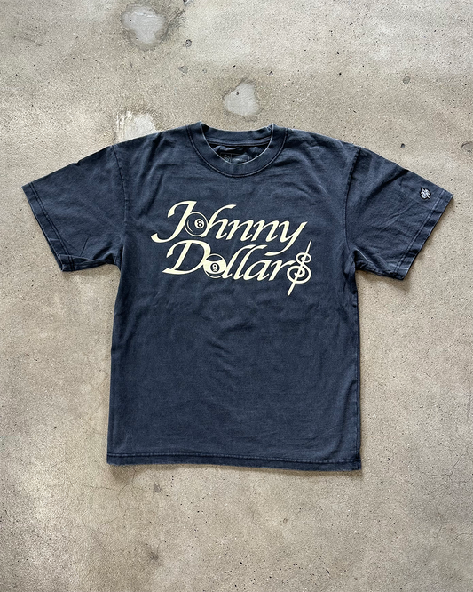 Glory Days Apparel -  Johnny Dollars Heavy Faded Black T-Shirt