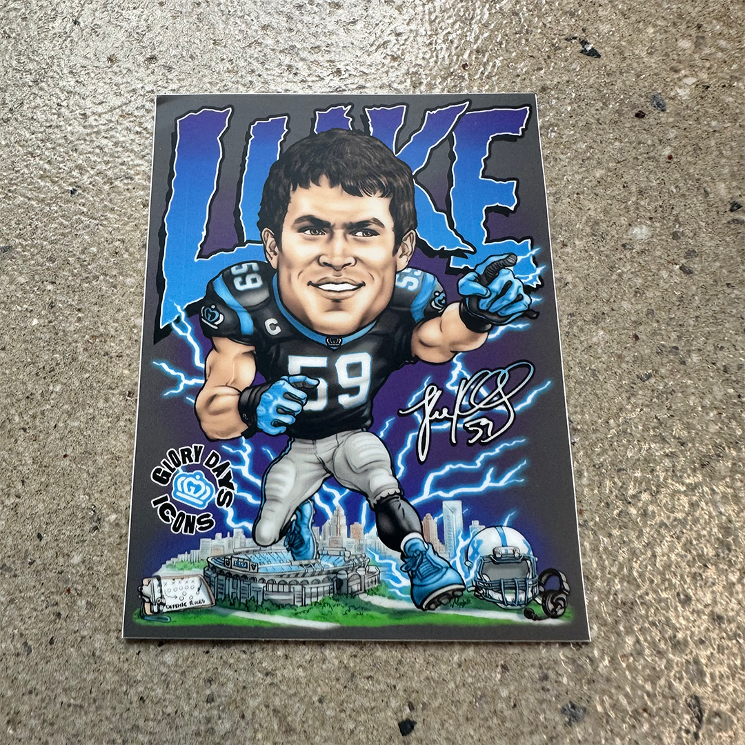 Luke Kuechly x Glory Days Apparel Icons Sticker