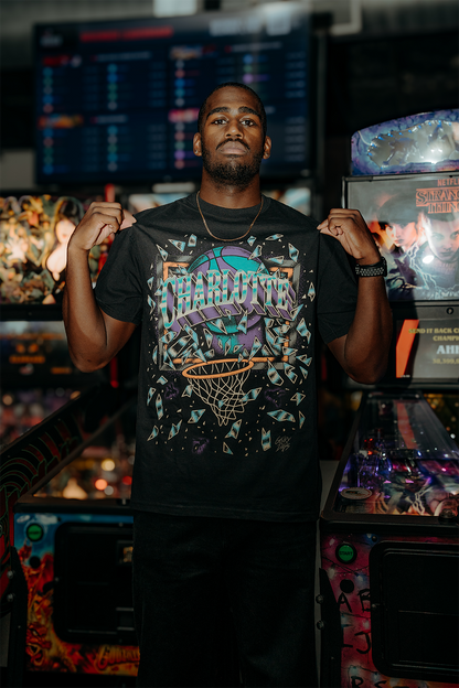 Glory Days Apparel - Charlotte Shattered Backboard T-Shirt