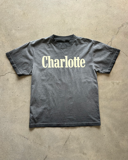 *COMING SOON* Glory Days Apparel -  Charlotte Smoke 'Em Black Sun Faded T-Shirt