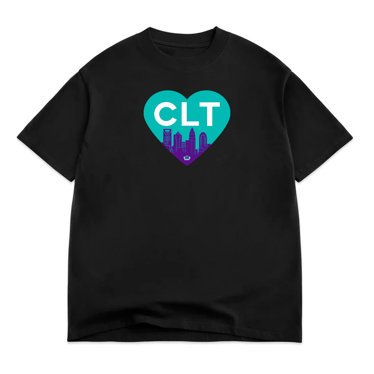 *LOCKED IN THE VAULT* Glory Days Apparel - Teal CLT Heart T-Shirt