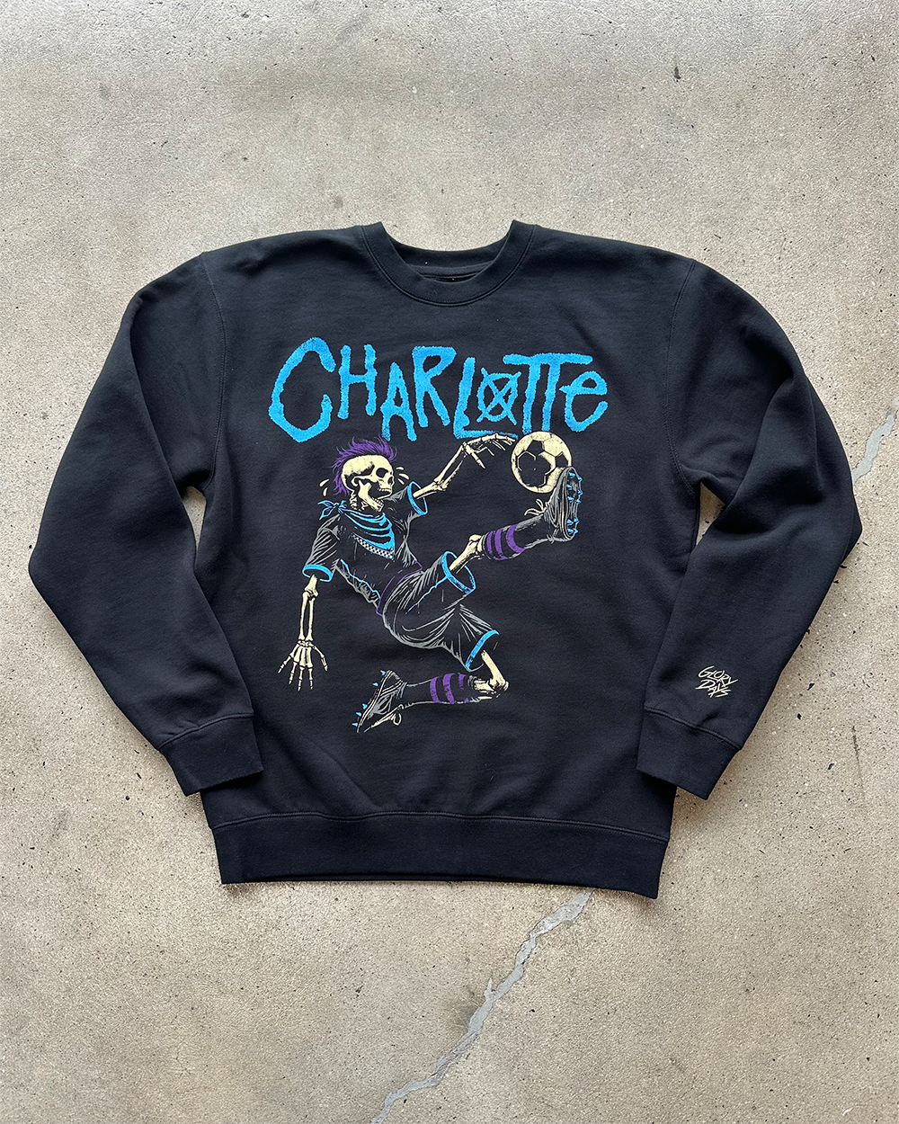 Glory Days Apparel - Back In Black Black Crewneck Sweatshirt