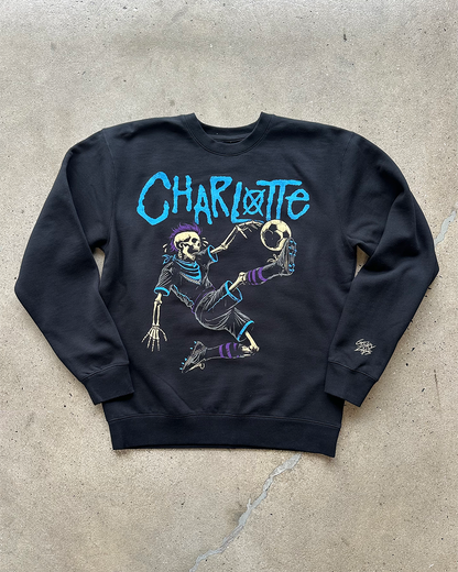 Glory Days Apparel - Back In Black Black Crewneck Sweatshirt