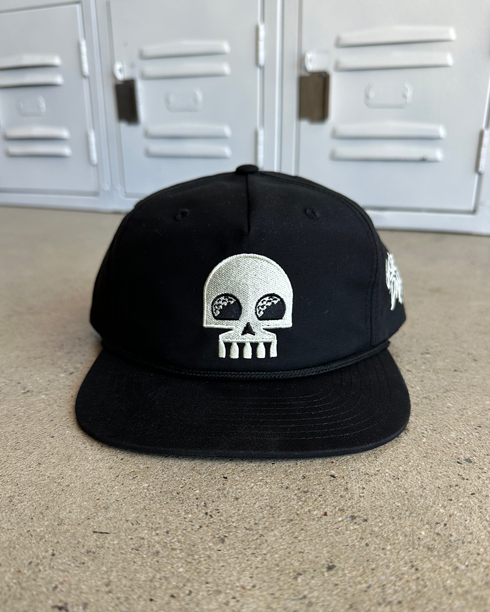 Glory Days Apparel - Golf Skull Black/Black Rope Hat