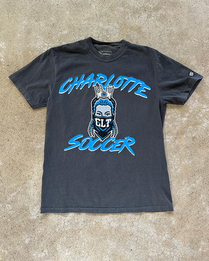 Glory Days Apparel - Classic Misfit Queen Faded Charcoal T-Shirt