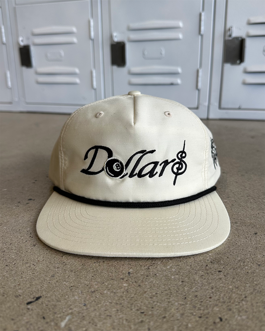 Glory Days Apparel - Dollar$ Ivory/Black Rope Hat