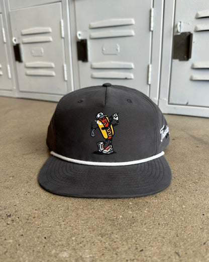 Glory Days Apparel - Got That Dog In Me Charcoal Grey Rope Hat