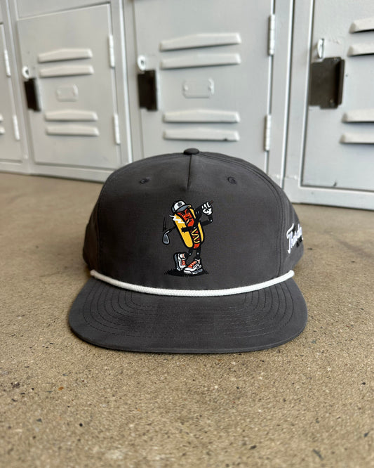 Glory Days Apparel - Got That Dog In Me Charcoal Grey Rope Hat
