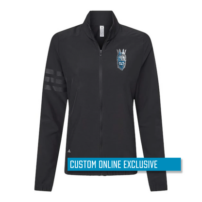 *Custom Online Exclusive* Glory Days Apparel - Misfit Queen Adidas Women's 3-Stripes Full-Zip Jacket